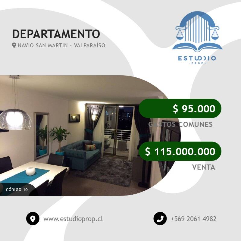 #10 - Departamento para Venta en Valparaíso - V